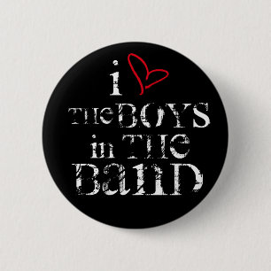 I Liebe die Jungen im Band Button