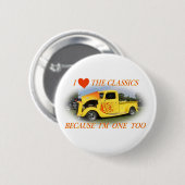 I Liebe die Klassiker Button (Vorne & Hinten)