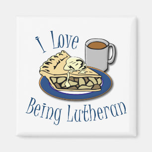 I Liebe, die Lutheraner lustig ist Magnet