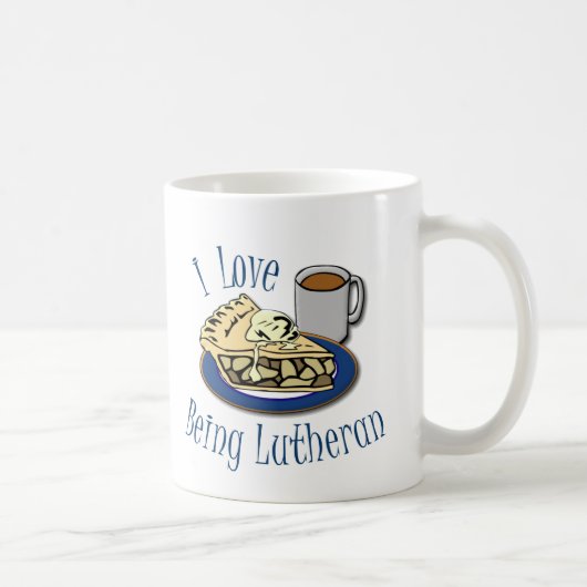 I Liebe, die lutherische lustige Kirche ist Kaffeetasse (Rechts)