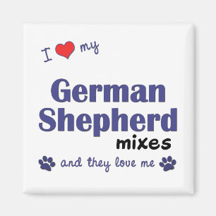 I Liebe, die mein Schäferhund mischt (mehrfache Magnet