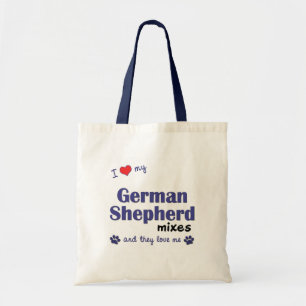 I Liebe, die mein Schäferhund mischt (mehrfache Tragetasche