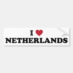 I Liebe die Niederlande Autoaufkleber