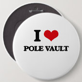 I Liebe die Pole-Wölbung Button (Vorne & Hinten)