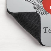 I Liebe die Schweiz - Flügel Mousepad (Ecke)
