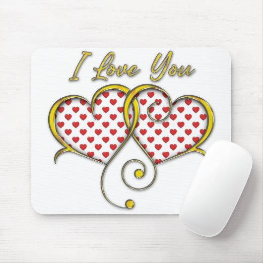 I Liebe, die Sie entwerfen Mousepad (Mit Mouse)