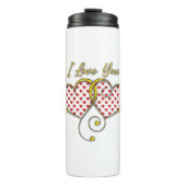 I Liebe, die Sie entwerfen Thermosbecher (Vorderseite)