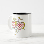 I Liebe, die Sie entwerfen Zweifarbige Tasse (Vorderseite Links)