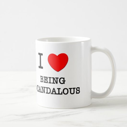 I Liebe, die skandalös ist Kaffeetasse (Rechts)