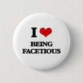 I Liebe, die spöttisch ist Button (Vorderseite)