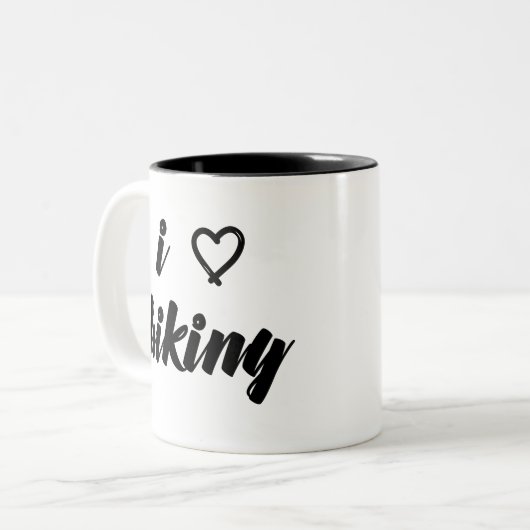 I Liebe, die Tasse wandert (Vorderseite Links)