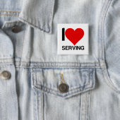I LIEBE, DIE TENNIS SERVIERT BUTTON (Beispiel)
