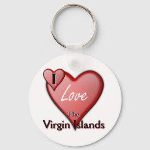 I Liebe die Virgin Islands Schlüsselanhänger
