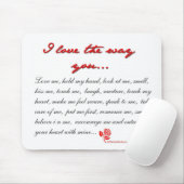 I LIEBE DIE WEISE SIE… MOUSEPAD (Mit Mouse)