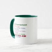 I Liebe dieser Job! Tasse (Vorderseite Links)