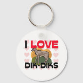 I Liebe Dik-Diks Schlüsselanhänger (Vorderseite)