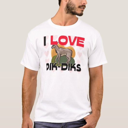 I Liebe Dik-Diks T-Shirt (Vorderseite)