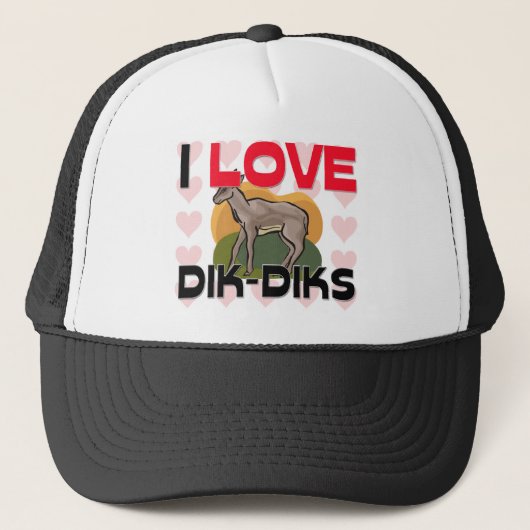 I Liebe Dik-Diks Truckerkappe (Vorderseite)