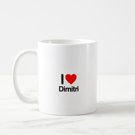i Liebe dimitri Kaffeetasse (Links)
