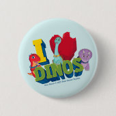 I Liebe Dinos | Dino Ranch Button (Vorderseite)