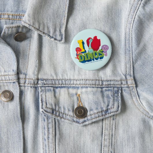 I Liebe Dinos | Dino Ranch Button (Beispiel)