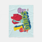 I Liebe Dinos | Dino Ranch Fleecedecke (Vorderseite)