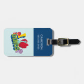 I Liebe Dinos | Dino Ranch Gepäckanhänger (Vorderseite horizontal)