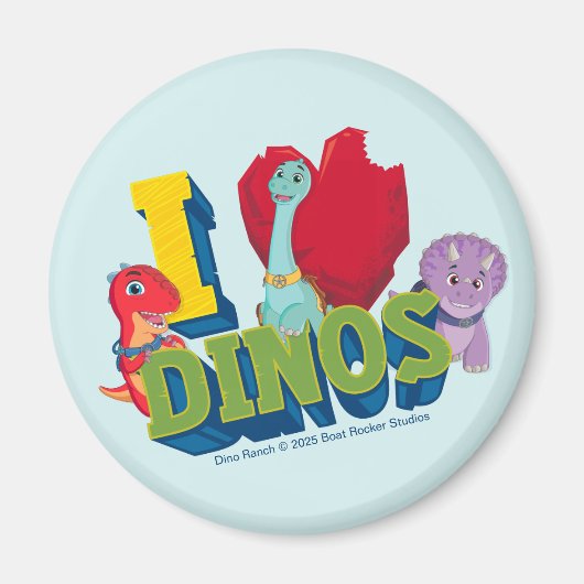I Liebe Dinos | Dino Ranch Magnet (Vorne)