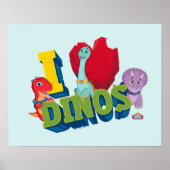 I Liebe Dinos | Dino Ranch Poster (Vorne)