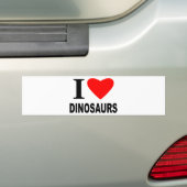 I Liebe-Dinosaurier Autoaufkleber (Auf Auto)