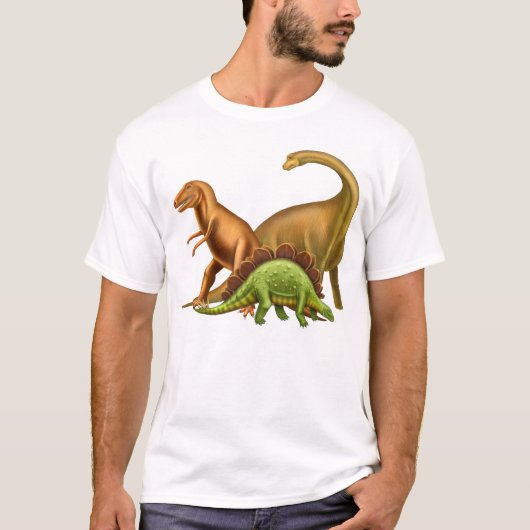 I Liebe-Dinosaurier-Erwachsen-T - Shirt (Vorderseite)