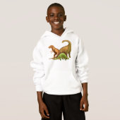 I Liebe-Dinosaurier-KinderHoodie Hoodie (Vorne ganz)