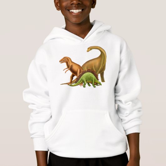 I Liebe-Dinosaurier-KinderHoodie Hoodie (Vorderseite)