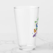 I Liebe Dinosaurier (Niedlich) Glas (Rechts)