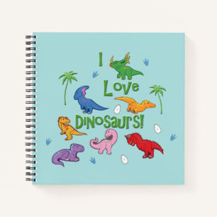 I Liebe Dinosaurier (Niedlich) Notizbuch