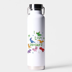 I Liebe Dinosaurier (Niedlich) Trinkflasche