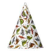I Liebe-Dinosaurier Paleo Party-Hut Partyhütchen (Rückseite)