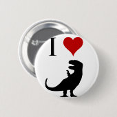 I Liebe-Dinosaurier - T-Rex Button (Vorne & Hinten)