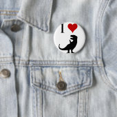 I Liebe-Dinosaurier - T-Rex Button (Beispiel)