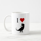 I Liebe-Dinosaurier - T-Rex Kaffeetasse (Links)