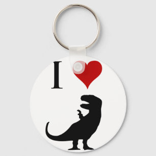 I Liebe-Dinosaurier - T-Rex Schlüsselanhänger