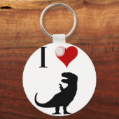 I Liebe Dinosaurier - T-Rex Schlüsselanhänger (Vorderseite)