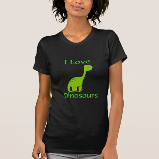 I Liebe-Dinosaurier T-Shirt (Vorderseite)