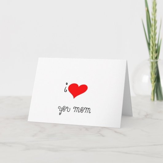 I LIEBE DIR MAMA KARTE (Vorderseite)