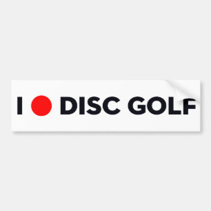 I LIEBE-DISC-GOLF Autoaufkleber
