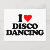 I LIEBE DISCO DANCING POSTKARTE (Vorderseite)