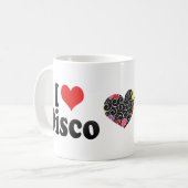 I Liebe-Disco Kaffeetasse (Vorderseite Links)