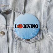 I Liebe Diving Button (Beispiel)