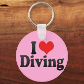 I Liebe Diving Schlüsselanhänger (Vorderseite)