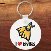 I Liebe Diving Schlüsselanhänger (Vorderseite)